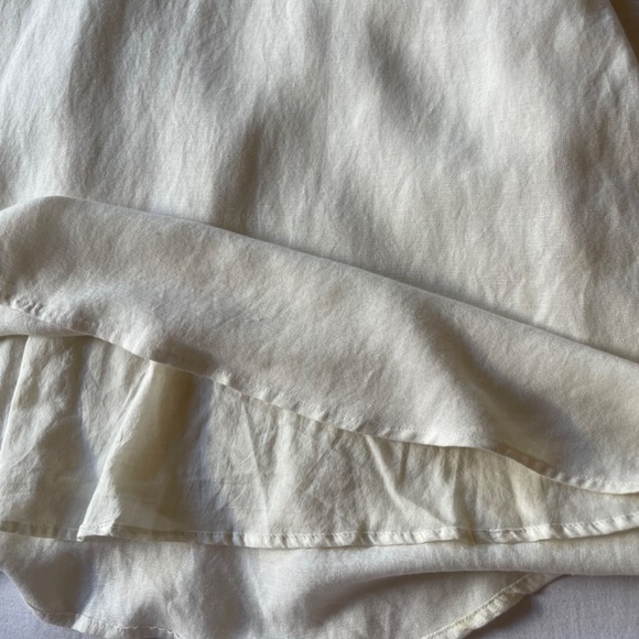 Off-Shoulder White Dress linen cotton - Picture 9 of 13